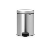 brabantia Cubo con Pedal Newicon, 5 Litros, Cubo Interior de Plástico - Matt Steel brabantia
