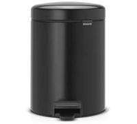 Brabantia newicon - cubo de basura de pedal de 5 litros, color negro m