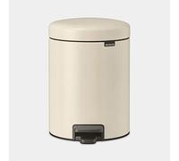 Brabantia - newicon cubo de pedal 5l - papelera pequeña para baño o