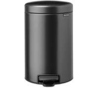 Brabantia NewIcon papelera 12 l negro-gris 233487