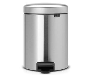 Brabantia NewIcon papelera 5 l acero-negro 112645