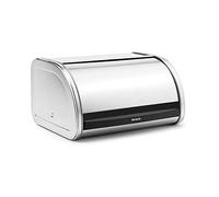 Brabantia - Panera de acero con tapa deslizante, tamaño mediano, color mate anti-huellas