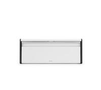 Brabantia Panera Fall Front - Caja grande para pan, bagels, panecillos - Diseño que ahorra espacio con parte superior plana - White
