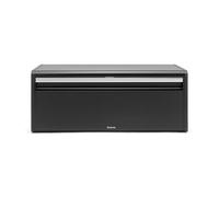 Brabantia Panera Fall Front - Caja grande para pan, bagels, panecillos - Diseño que ahorra espacio con parte superior plana - Matt Black