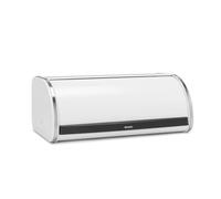Brabantia Panera Roll Top - Caja de almacenamiento grande para pan, bagels, panecillos - Diseño eficiente con parte superior plana, Metal duradero - White