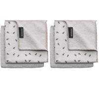 Brabantia Paños de Cocina de Microfibra, Gris Claro, Set de 2, 30 x 30 x 0,5 cm (Paquete de 2)