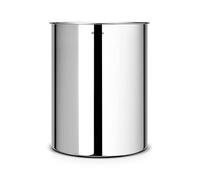 Brabantia Papelera cilíndrica, Acero Inoxidable, Brilliant Steel, 15L