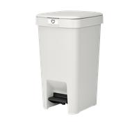 Brabantia Papelera con pedal StepUp de 10 L Gris claro