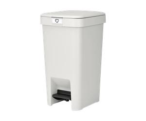 Brabantia Papelera con pedal StepUp de 10 L Gris claro