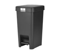 Brabantia Papelera con pedal StepUp de 10 L Gris oscuro
