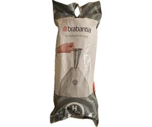 Brabantia PerfectFit Bag 50-60 L (H) - 20 unidades por rollo, bolsas de basura, 60 L