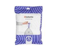 Brabantia PerfectFit Bags Bolsas de Basura, Código D (15-20L), 40 uds | Plástico Resistente Antidesgarro, Cinta de Cierre, Bordes Invisibles, Orificios de Ventilación, con Dispensador