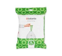 Brabantia PerfectFit Bags Bolsas de Basura, Código G (23-30L), 40 uds | De Plástico Resistente Antidesgarro, Con Cinta de Cierre, Bordes Invisibles, Orificios de Ventilación, Paquete Dispensador