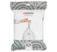 Brabantia Bolsas de Basura PerfectFit, Código H, 50-60L, Resistentes Bolsas con cinta de cierre, 40 Bolsas
