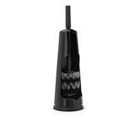 Brabantia Renew Collection Escobilla de baño con Soporte, Acero Inoxidable, Matt Negro, 12x12x42 cm