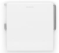 Brabantia Renew Collection Portarrollos de Papel higiénico, Acero Inoxidable, Blanco