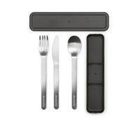 Brabantia Set de 3 cubiertos Make & Take gris oscuro
