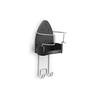 Brabantia - Soporte para Plancha - Apto para Todas Las planchas (de Vapor) - Fabricado con Materiales Resistentes al Calor - Prueba de niños - Robusto Gancho de Acero - Cool Grey