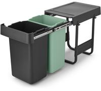 Brabantia Sort & Go clasificador de residuos 2 l negro-verde 232503