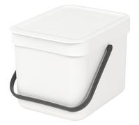 Brabantia Sort & Go papelera 6 l blanco 109706