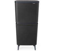 brabantia SortUp Hi - Cubo de Reciclaje 10 + 10 + 25 L - Dark Grey brabantia