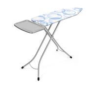 Brabantia - Mesa de Planchar B - con Soporte Sólido Unidad de Vapor - Universal Ajustable - para Diestros y Zurdos - No se Desliza y No Araña - Plegable - Bubbles - 124x38 cm