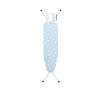 Brabantia - Tabla de Planchar A - con Soporte para Plancha de Vapor - Compacta & Plegable - Altura Ajustable - Patas Antideslizantes - Funda de Algodón de Ajuste Fresh Breeze - 110 x 30 cm