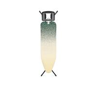 Brabantia - Tabla de Planchar B - Soporte Fijo para la Plancha - Altura Ajustable - Patas Antideslizantes - Funda de algodón con Capa de Espuma - Plegable - New Dawn - 124x38cm