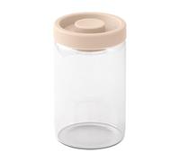 Brabantia Tarro de almacenamiento al vacío de 1,2 L con tapa de bomba para | Tarro de vacío de vidrio de borosilicato de 1,2 L con una tapa de bomba integrada que elimina el aire para ayudar a preservar