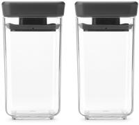 Brabantia Tasty+ conjunto de recipientes transparente-negro 101137
