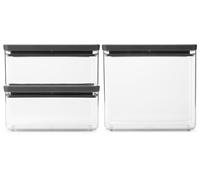 Brabantia Tasty+ conjunto de recipientes xx cm transparente-negro 230783