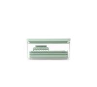 Brabantia Tasty+ - Juego de rebanador y rallador, color verde jade