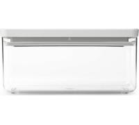 brabantia Tasty + Recipiente Cuadrado Apilable - Light Grey - 1,5 L brabantia