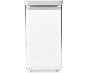 brabantia Tasty + Recipiente Cuadrado Apilable - Light Grey - 1,6 L brabantia