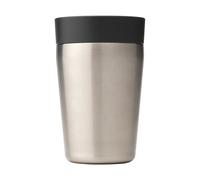 Brabantia - Taza térmica Make & Take con tapa Smart Click, Mantiene las bebidas calientes durante 6 horas, frías durante 8 horas, Termo café a prueba de fugas - Dark Grey, 0,2 L