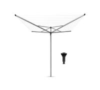 Brabantia - Tendedero Rotary Topspinner - con Soporte de hormigón - Sistema Tipo Paraguas - Cuerdas resisitentes a los Rayos UV - Antideslizantes - Gira con Facilidad - Verde (Leaf Verde) - 50m