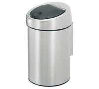 Brabantia Touch Bin - Cubo de Basura, 3L, Cubo Interior de plástico extraíble, Acero Mate