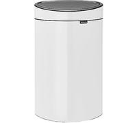 Brabantia Touch Bin - Cubo de basura, 40 Litros, blanco