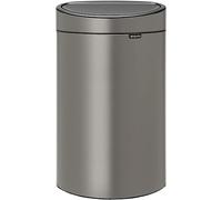 Brabantia Touch Bin - Cubo de Basura, 40 litros, Platinum