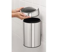 Brabantia Touch Bin papelera 3 l acero-negro 378645
