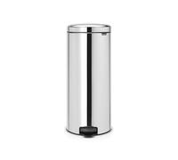 Brabantia Treteimer 30L New Icon G Newicon-Cubo de Basura con Pedal, 30L, Color Acero Brillante, Inoxidable