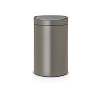 Brabantia Touch Bin Recycle New 10+23l con 2 compartimentos de plástico - Platino