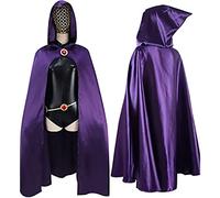 brableewear Titans-Raven - Cinturón de cintura para mujer, accesorios para disfraz, cadena ajustable de piedras rojas para accesorios de disfraces, morado, talla XS