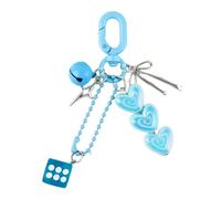 BRABOSTON Bonito llavero de corazón para bolsa, dados, cadena de corazón, accesorios de decoración para bolso, llavero de coche, para mujeres y niñas, dijes para bolsos de mano, Q1805 4