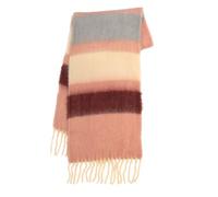 BRABOSTON Bufandas largas de invierno para mujer, con flecos, bufanda suave de punto para invierno, bufanda con borlas, B, Talla única