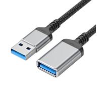 BRABOSTON Cable de extensión USB USB 3.0 macho a hembra para unidad intermitente, lector de tarjetas, teclado, extensión USB