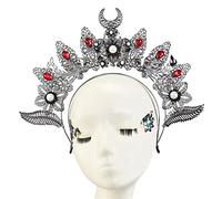 BRABOSTON Diadema HaloCrown, diadema para la cabeza, corona HaloCrown, plata, Talla única