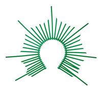 BRABOSTON Diadema HaloCrown, tocado, corona, verde, Talla única