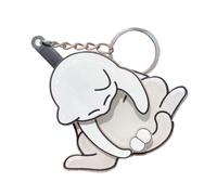 BRABOSTON Llaveros de dibujos animados a granel para niños, regalo de fiesta, mochila, llaveros, huevos y gatos, llavero divertido