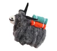 BRABOSTON Unique Designs - Llavero de felpa resistente de fieltro de lana portátil, accesorio adecuado para llaves y mochilas, decoración de uso diario